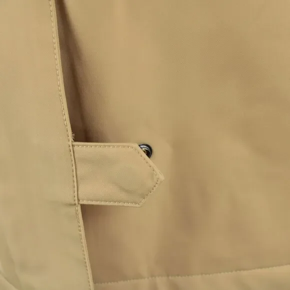 NN07 No Nationality NWT Polyester Blend Trench Coat Size Large In Solid Khaki